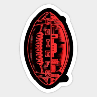 chiefs football Sticker